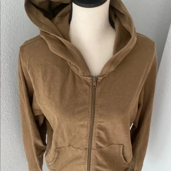 Skims Plus Size Basics Outdoor Full Length Zip Up Hoodie - Picture 3 of 9